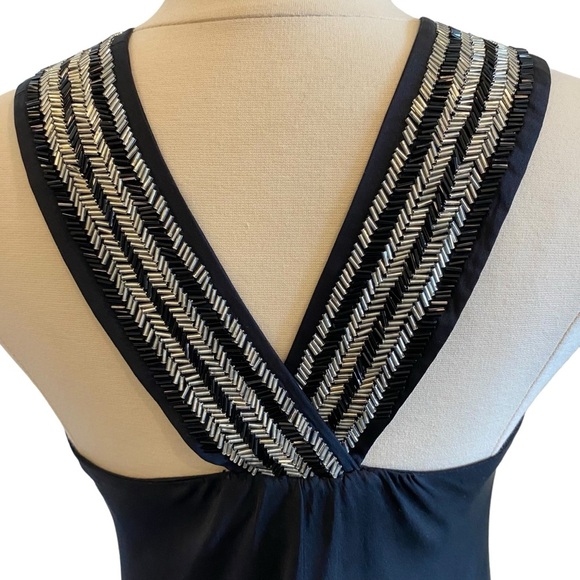 Banana Republic Embellished Halter Neck Silk Mini Slip Belay Dress - Picture 11 of 13